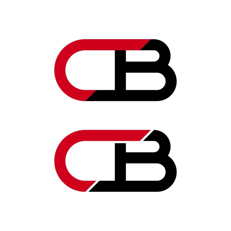 illustration vectorielle du logo de la lettre cb moderne. parfait à utiliser pour une entreprise technologique vecteur