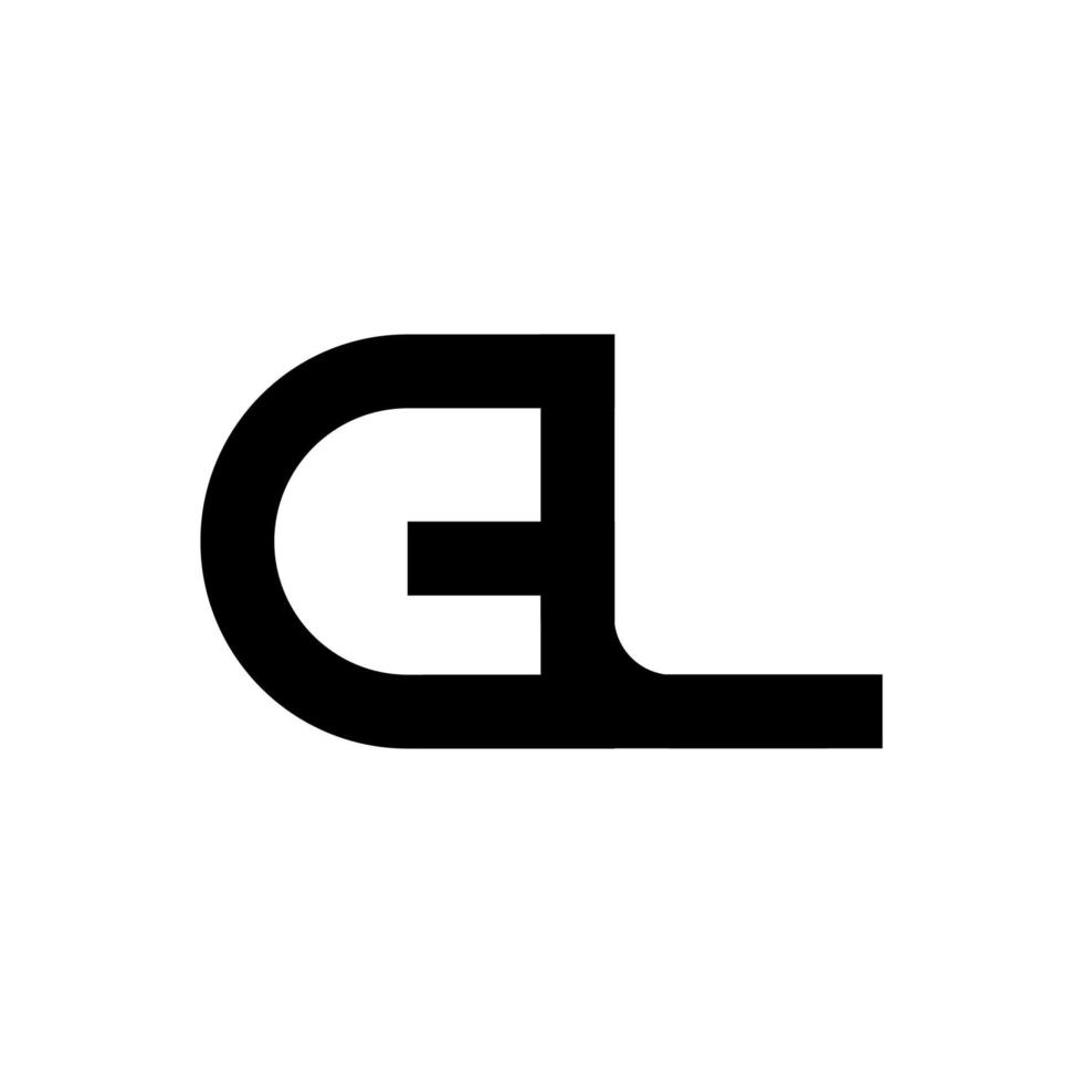 illustration vectorielle du logo de lettre gl moderne. parfait à utiliser pour une entreprise technologique vecteur