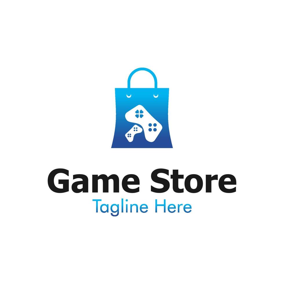 illustration vectorielle du logo du magasin de jeux. parfait à utiliser pour une entreprise technologique vecteur