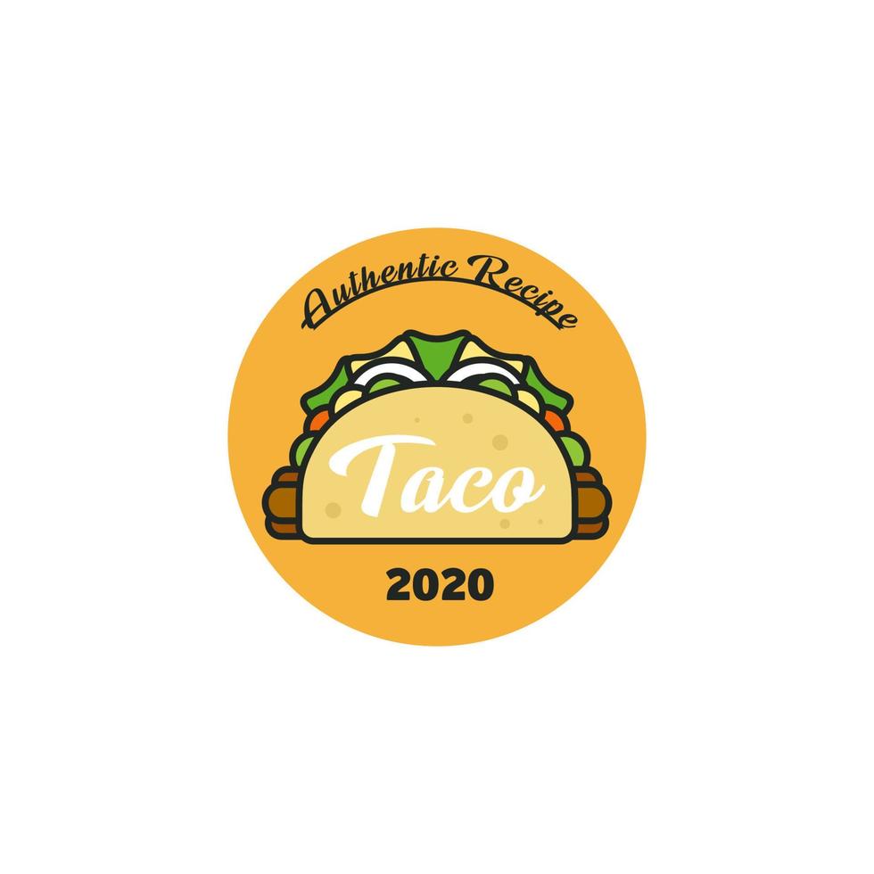logo de tacos moderne vecteur