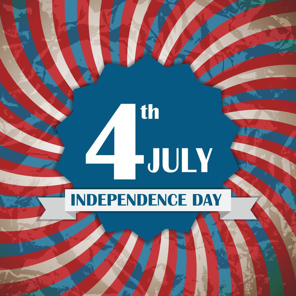 illustration vectorielle de l'affiche de la fête de l'indépendance vecteur
