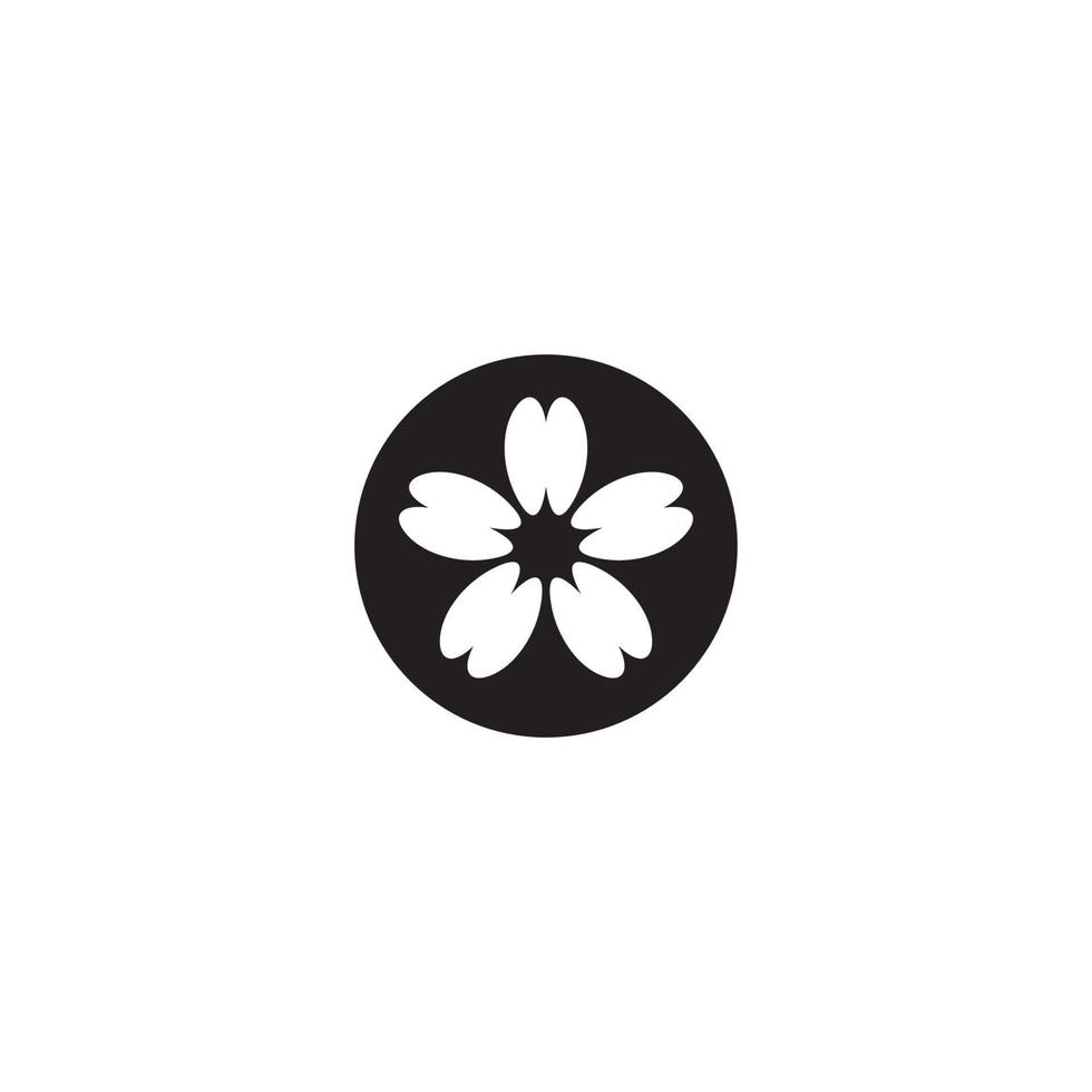 conception de logo ou d'icône de fleur vecteur