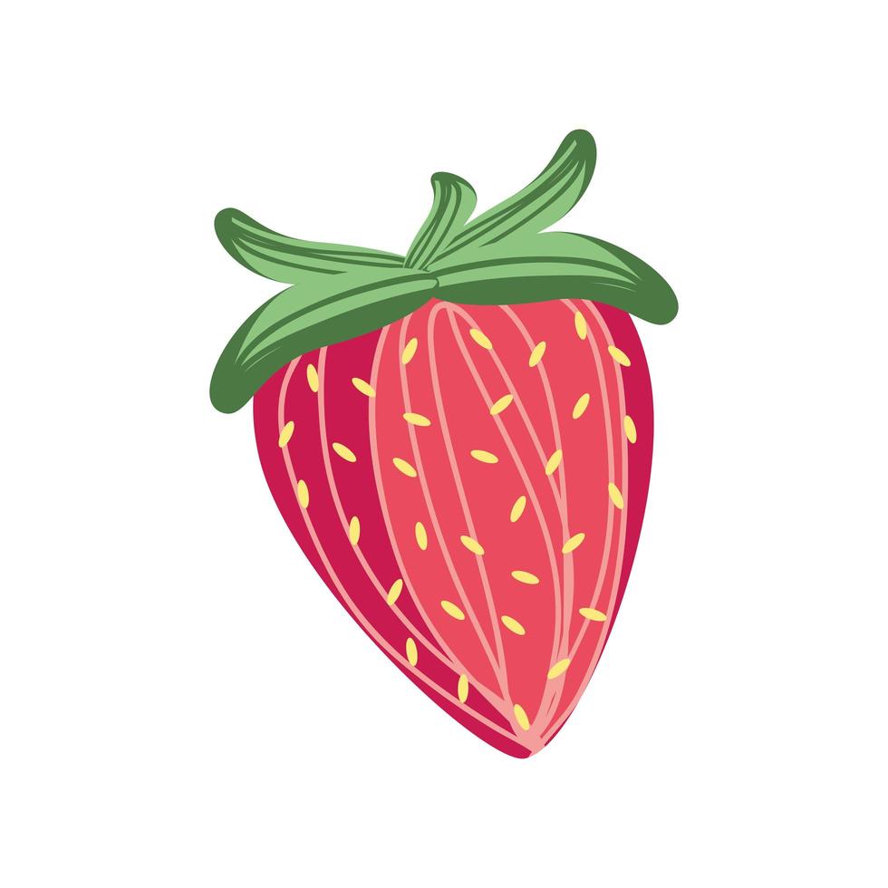 icône fraîche de fraise vecteur