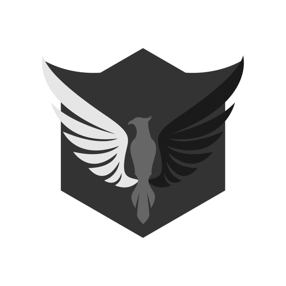 illustration vectorielle du logo de l'aile d'aigle. parfait à utiliser pour une entreprise technologique vecteur