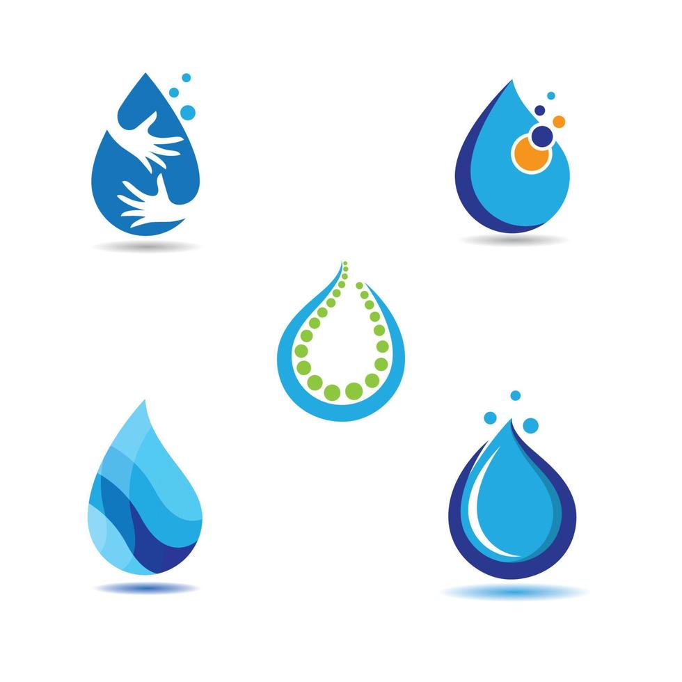 logo de goutte d'eau vecteur