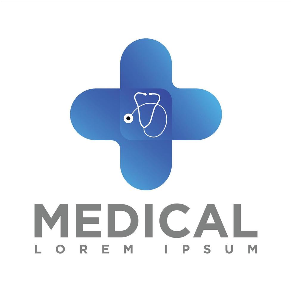 logo médical- amour et plus icône illustration vectorielle vecteur