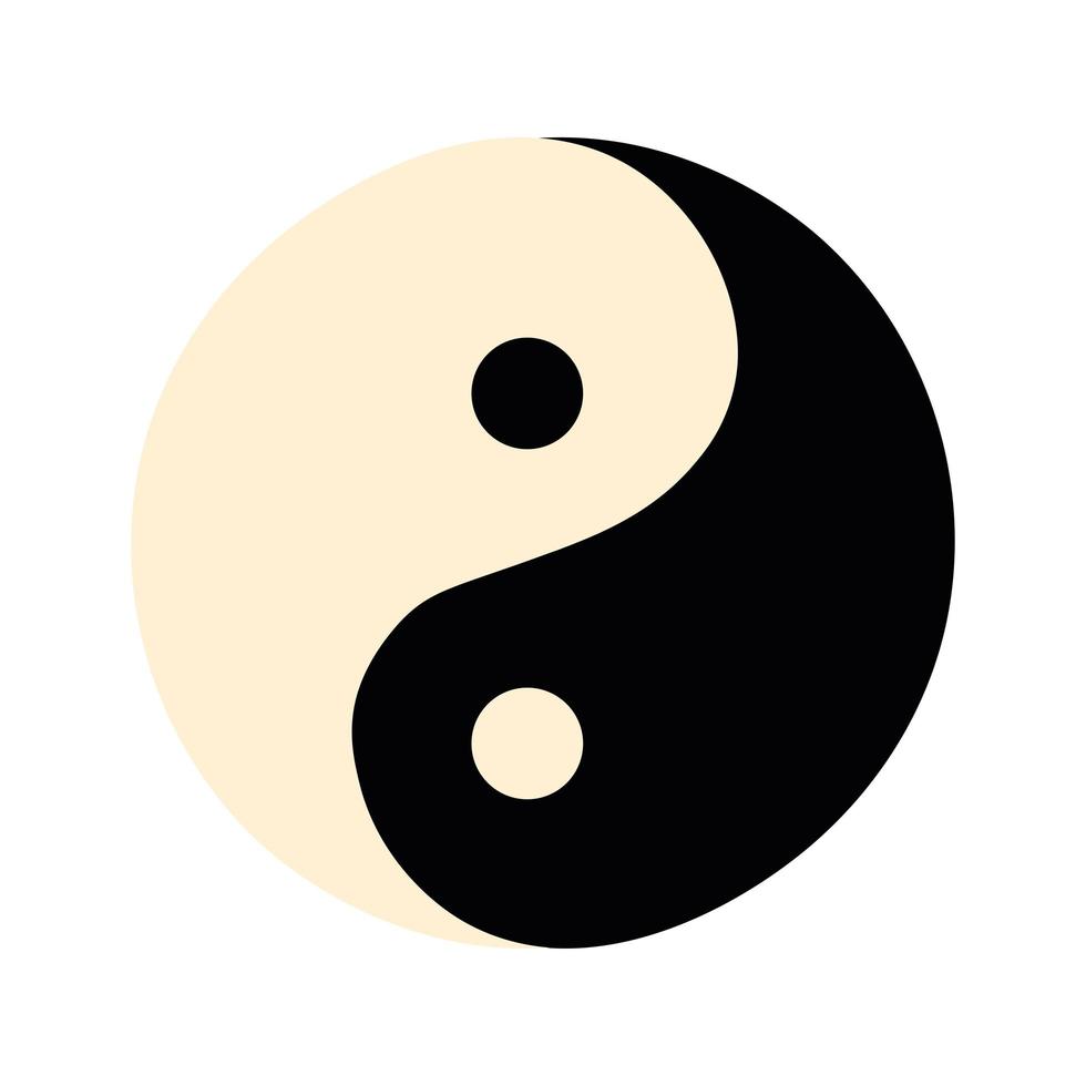 signe yin yang vecteur