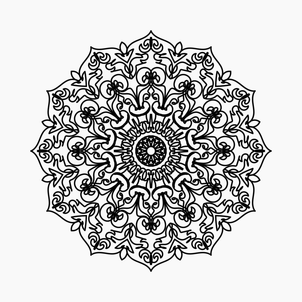 vecteur rond cercle abstrait. style mandala.