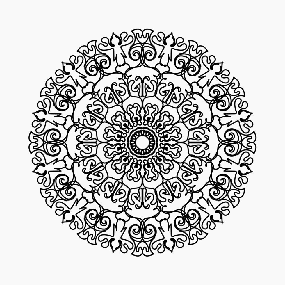 vecteur rond cercle abstrait. style mandala.