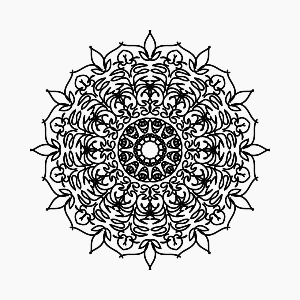 vecteur rond cercle abstrait. style mandala.