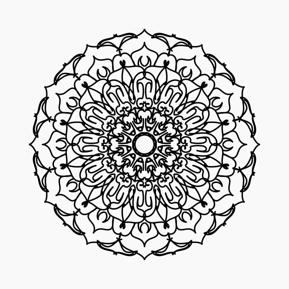 vecteur rond cercle abstrait. style mandala.