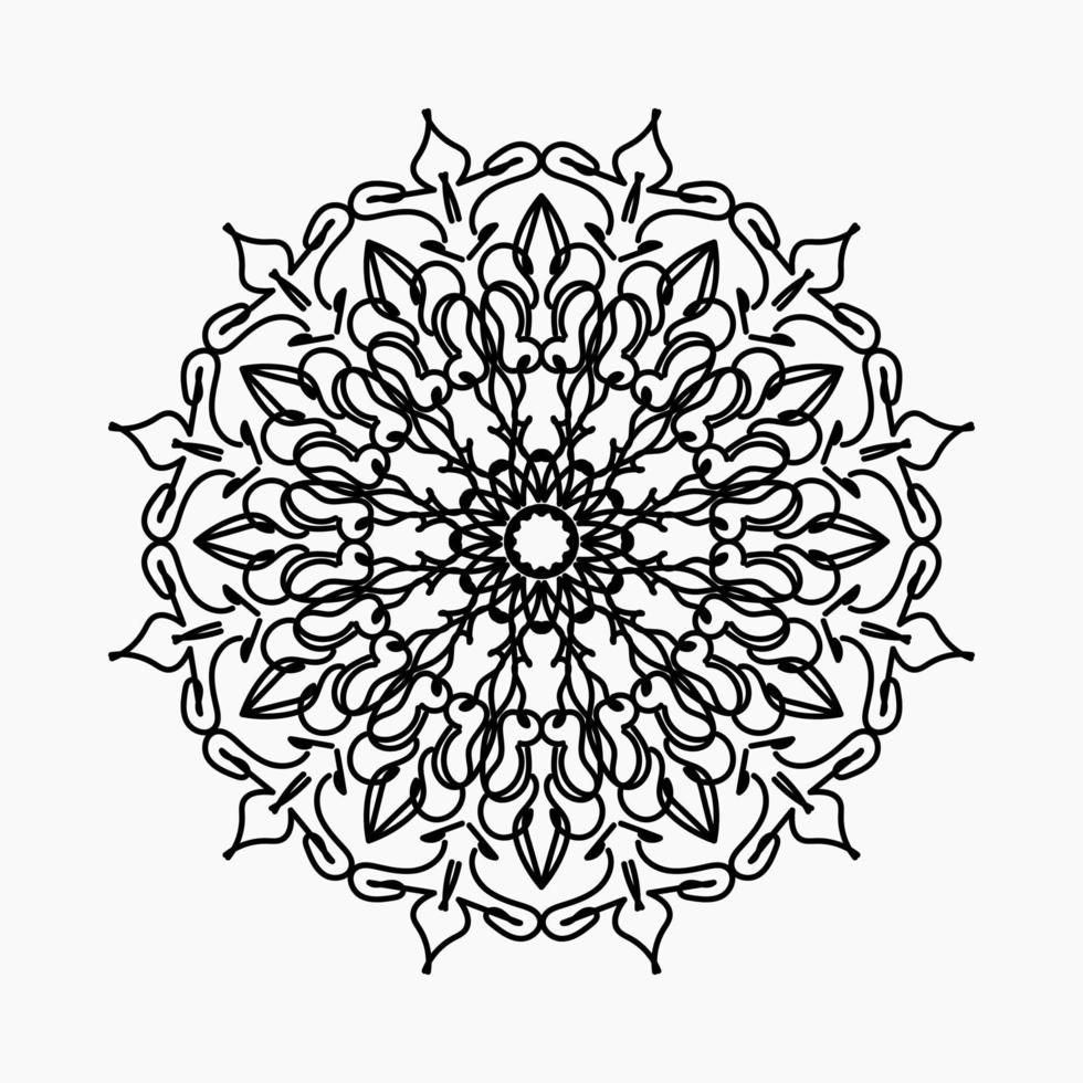 vecteur rond cercle abstrait. style mandala.