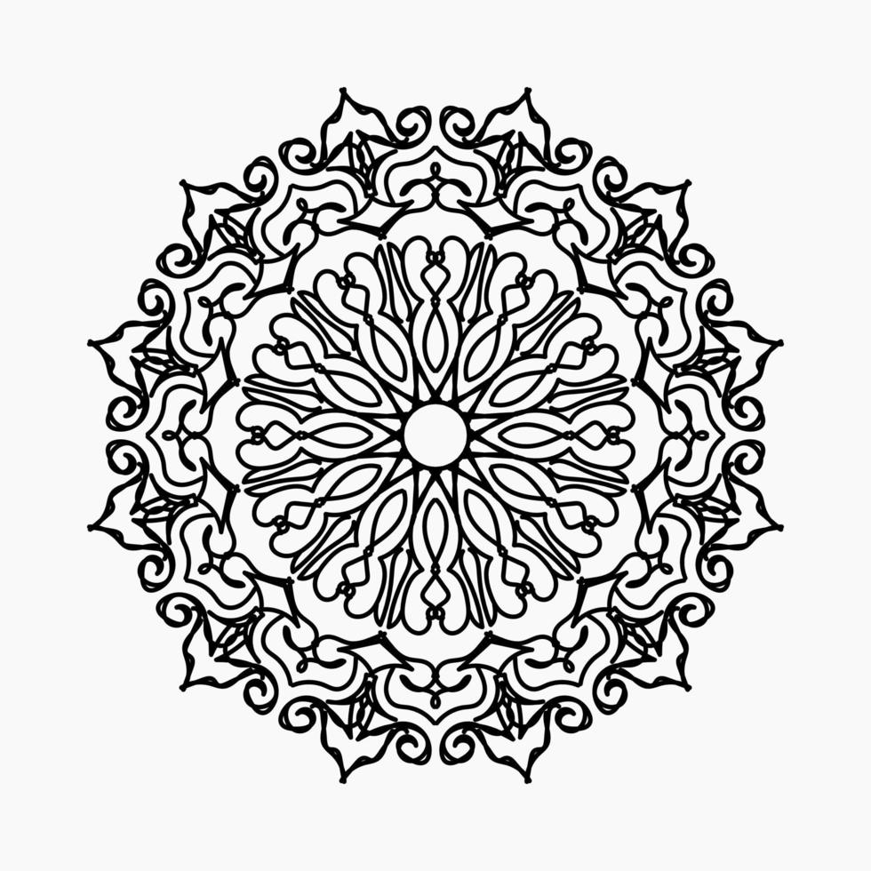 vecteur rond cercle abstrait. style mandala.