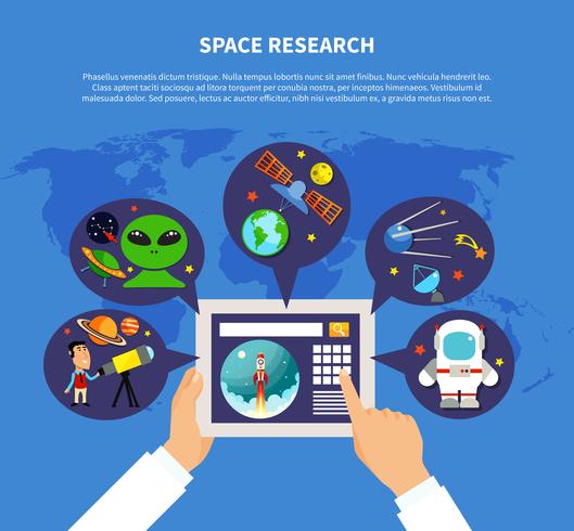 Concept de recherche spatiale vecteur