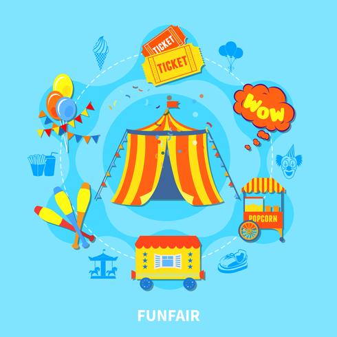 Illustration vectorielle de Funfair design vecteur