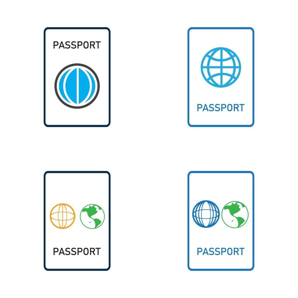 icône de vecteur de passeport international - voyage, embarquement, aéroport, illustration vectorielle de document