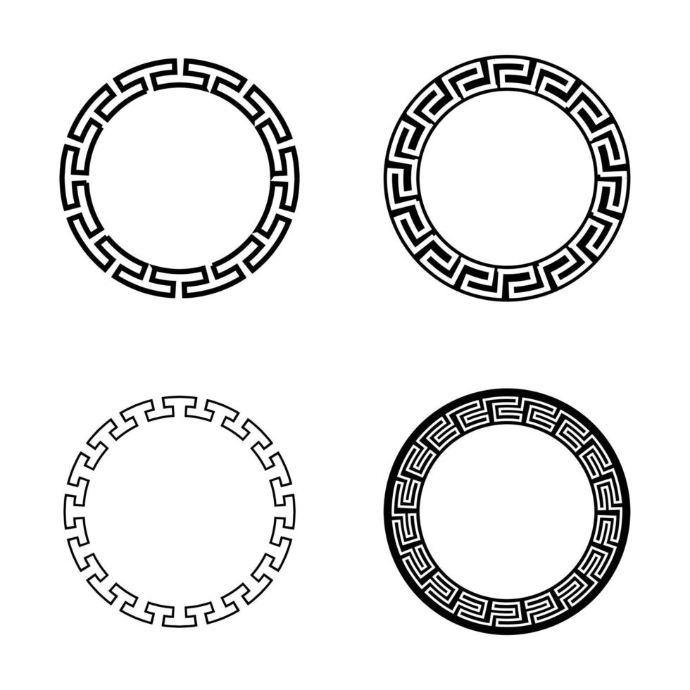 bordure de cadre oriental chinois vecteur