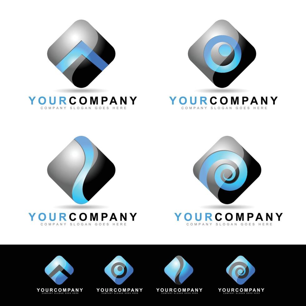 création de logo d'application mobile vecteur