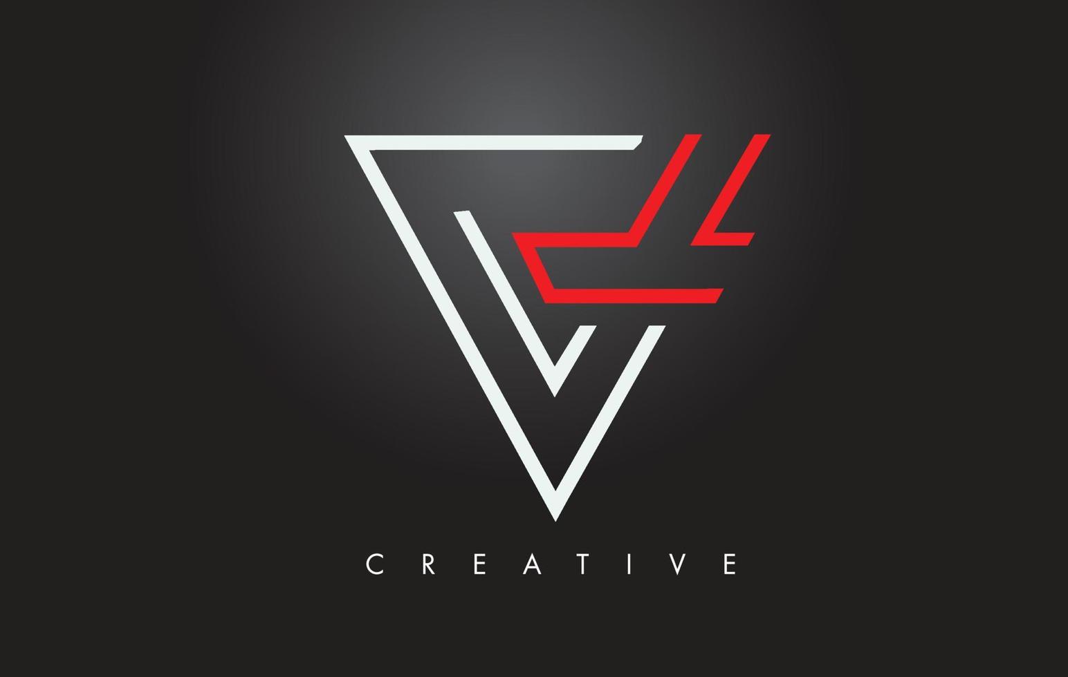 logo de conception de monogramme de lettre v. lettre v icône logo avec monogramme moderne vecteur