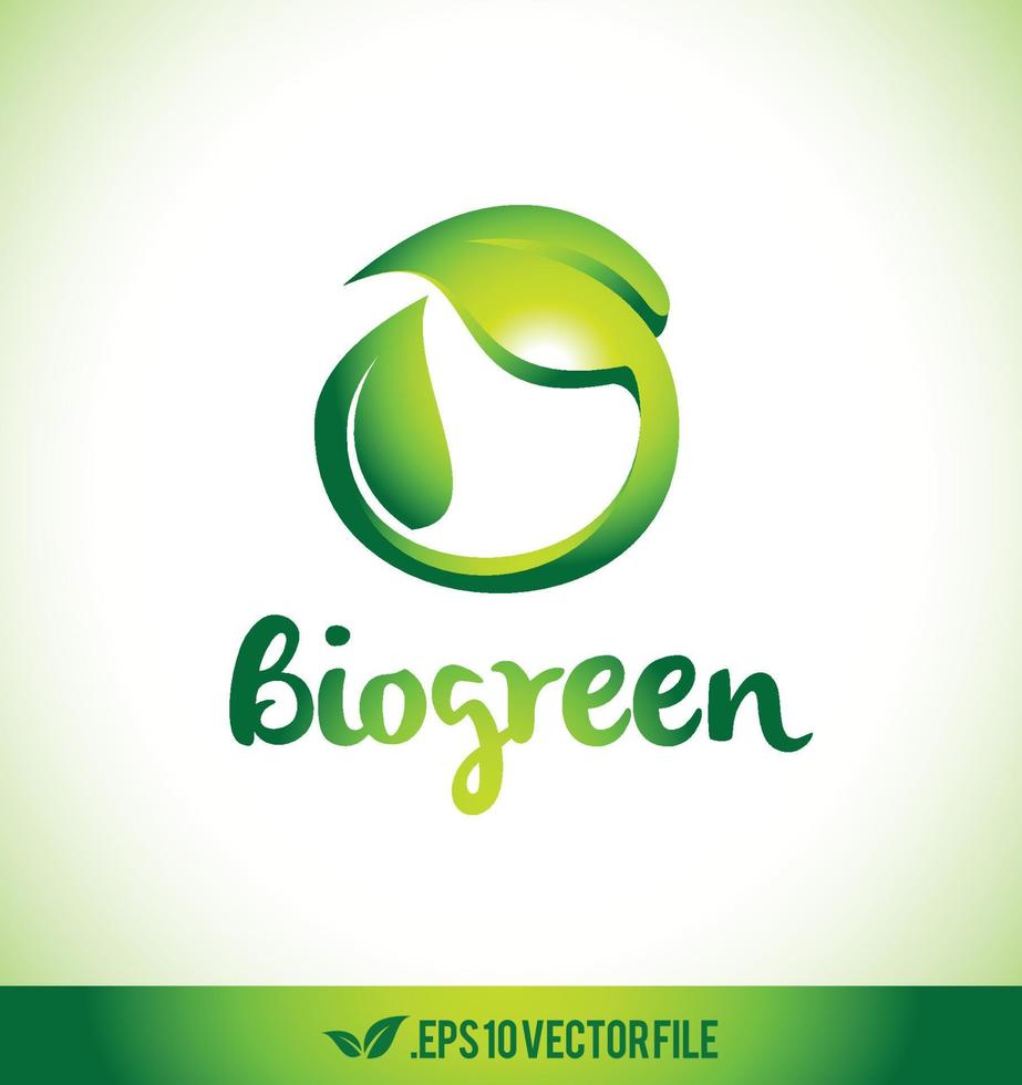 icône du logo feuille. conception de vecteur de feuille verte.