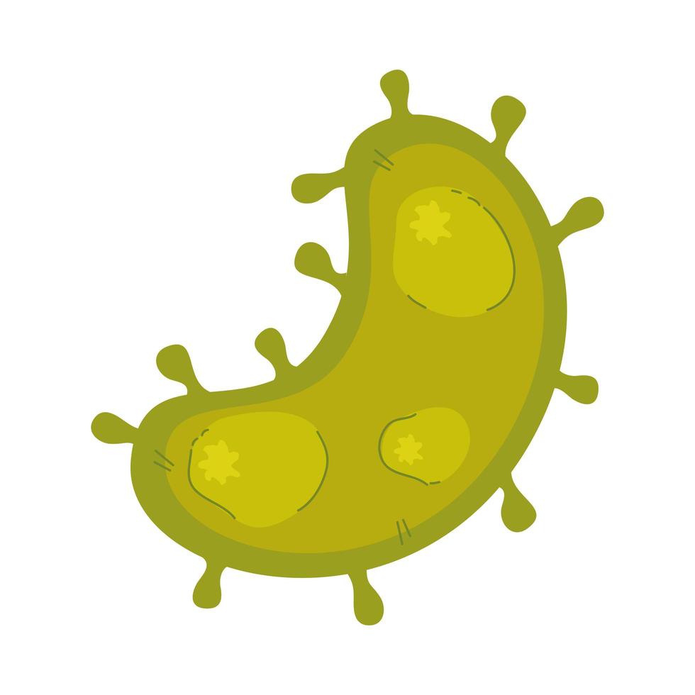 icône isolée du virus des particules covid 19 vecteur