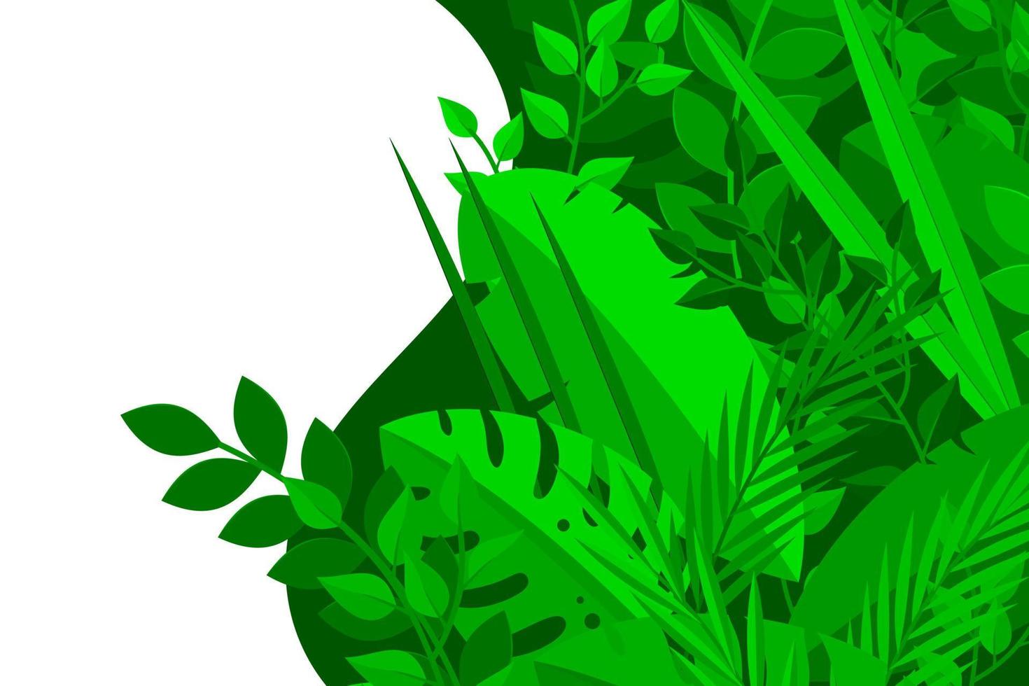 conception de vecteur de feuilles tropicales d'été à la mode