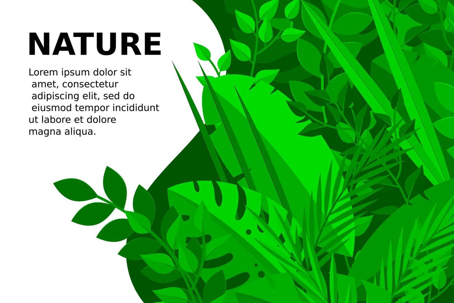 conception de vecteur de feuilles tropicales d'été à la mode