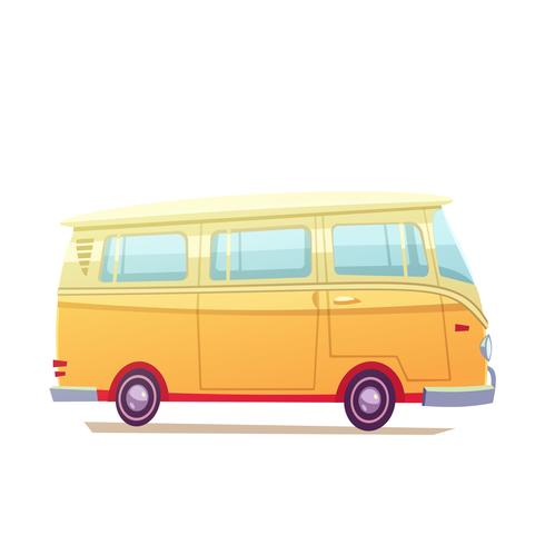 Illustration du bus de surf vecteur