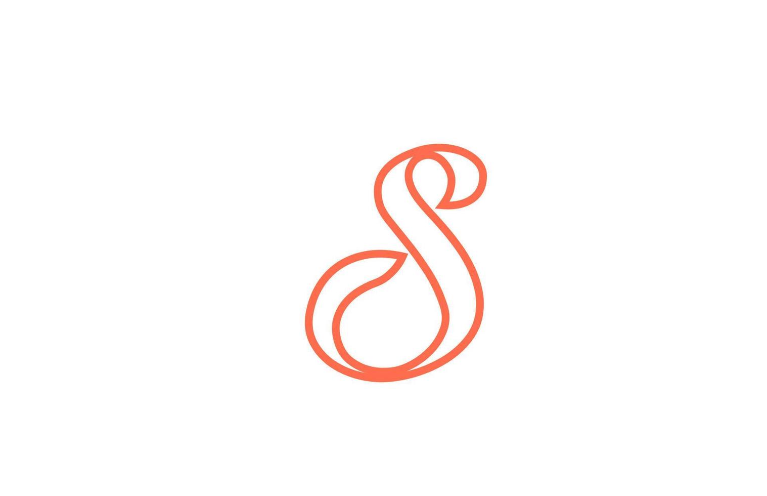 icône du logo s alphabet lettre. conception créative pour entreprise et entreprise vecteur