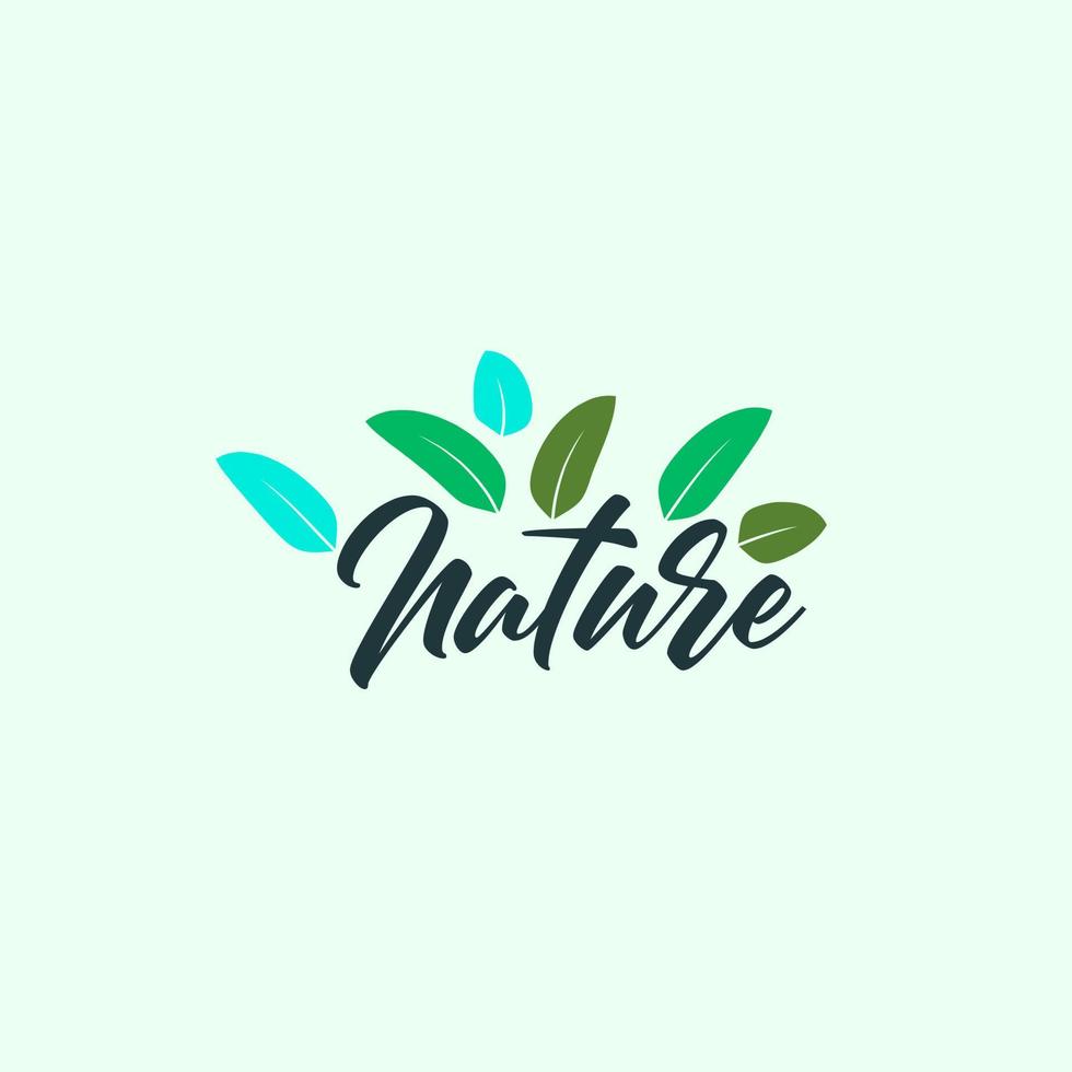 logo et symbole de la nature des feuilles pour l'industrie de l'environnement des signes vecteur