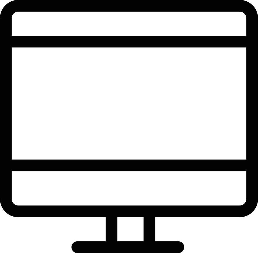 icône de bureau de moniteur de périphérique informatique d'entreprise vecteur