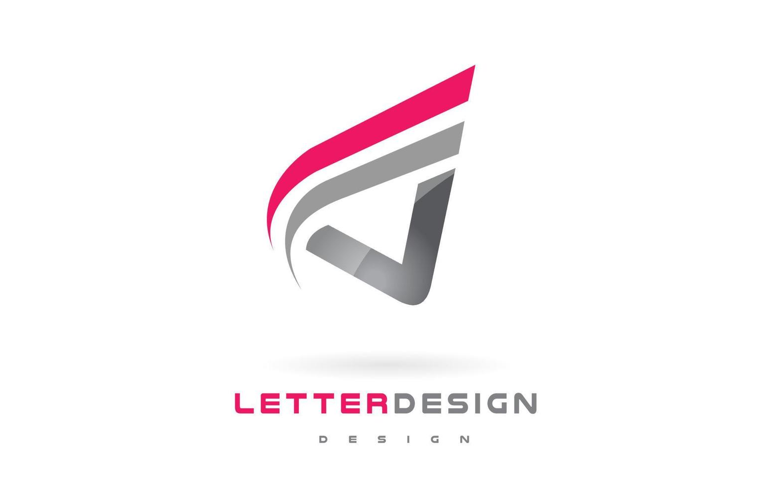 création de logo de lettre v. concept de lettrage moderne futuriste. vecteur