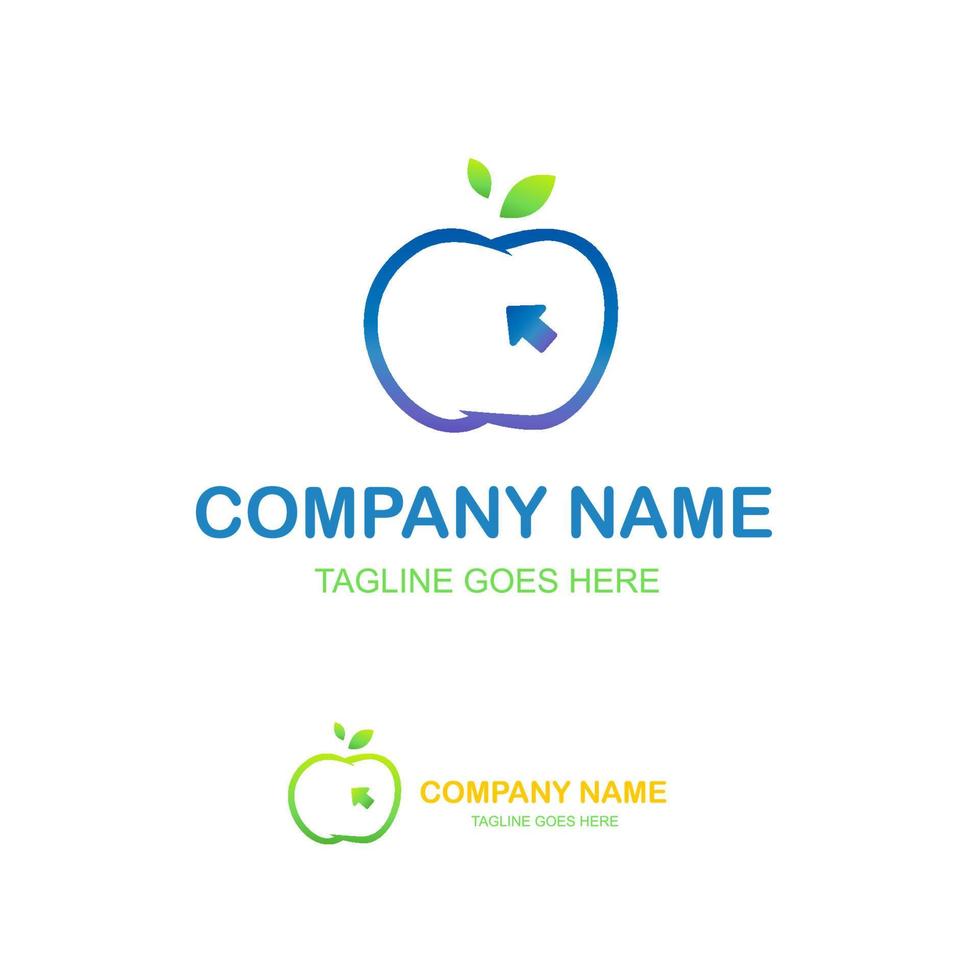 icône du logo pomme vecteur