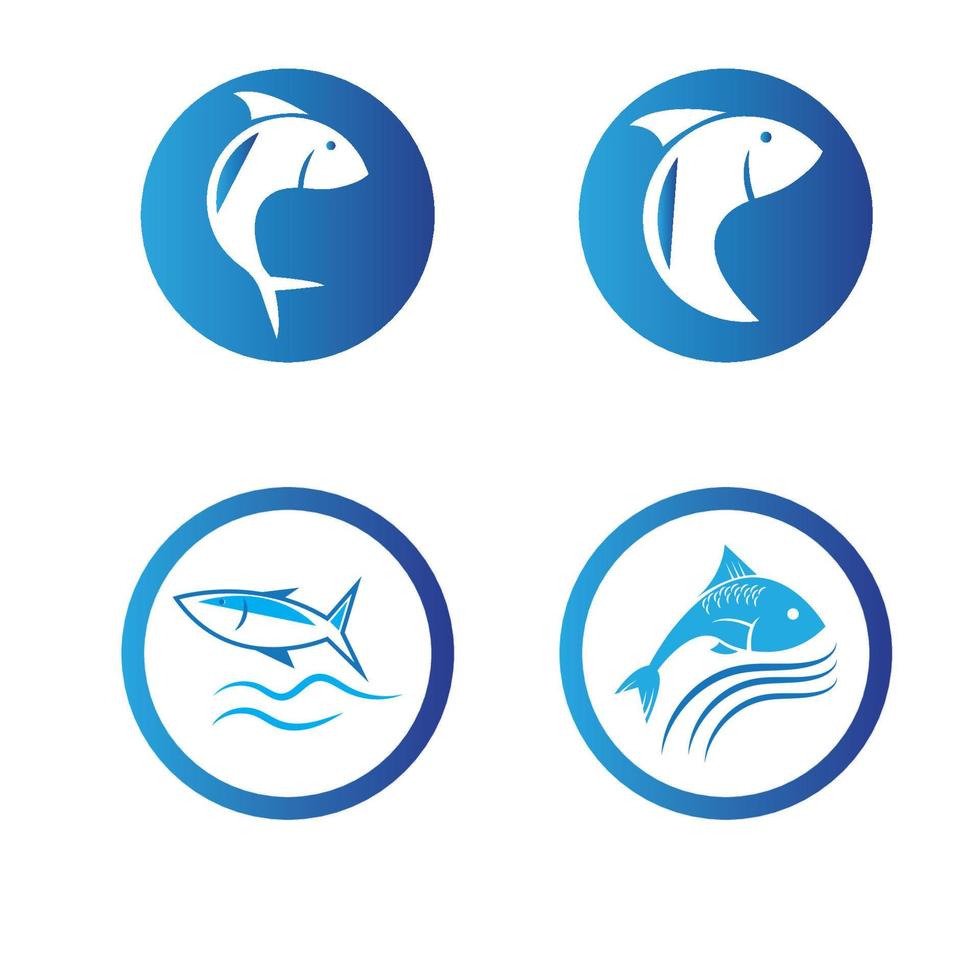 modèle de logo de poisson. symbole de vecteur créatif