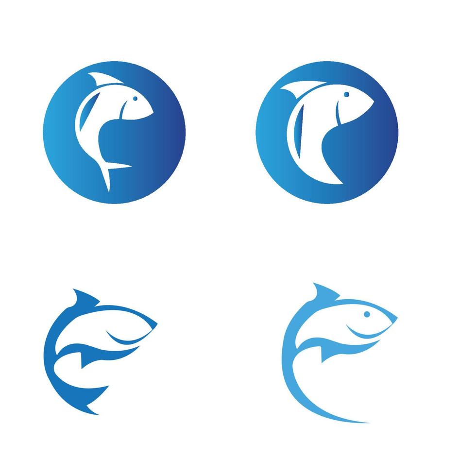 modèle de logo de poisson. symbole de vecteur créatif