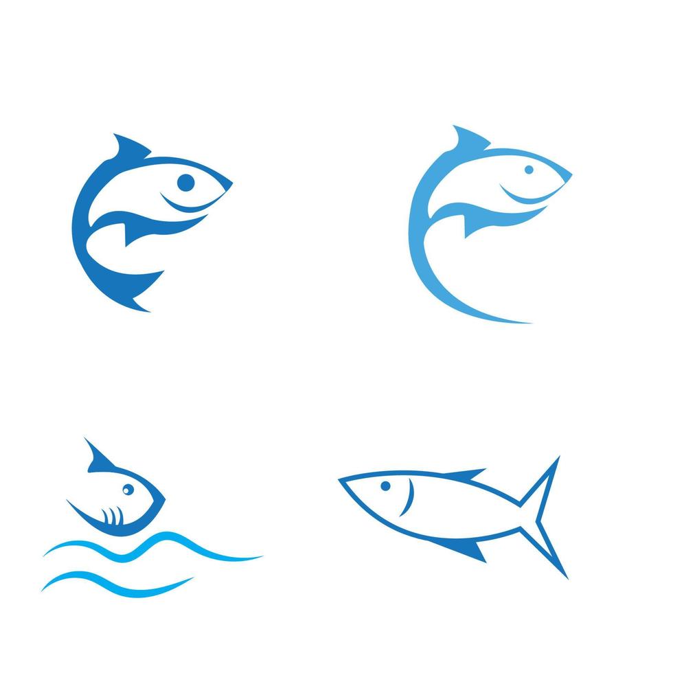 modèle de logo de poisson. symbole de vecteur créatif