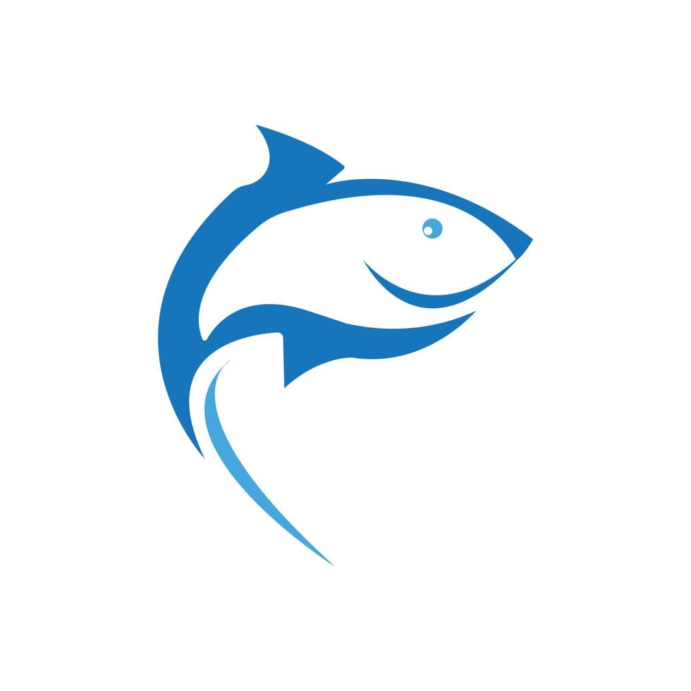 modèle de logo de poisson. symbole de vecteur créatif