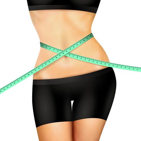 Slim Fitness Femme vecteur