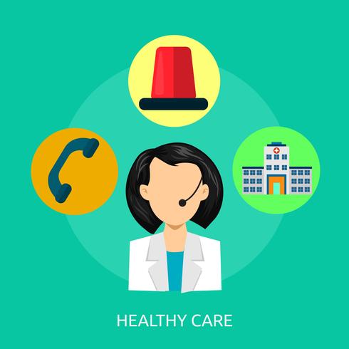 Healthy Care Concept illustration illustration Conception vecteur