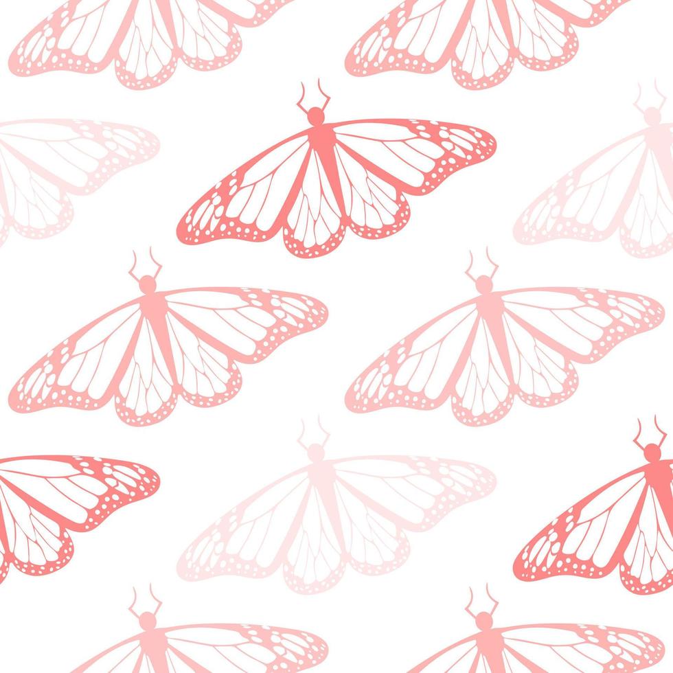 illustration vectorielle de papillons modèle sans couture vecteur