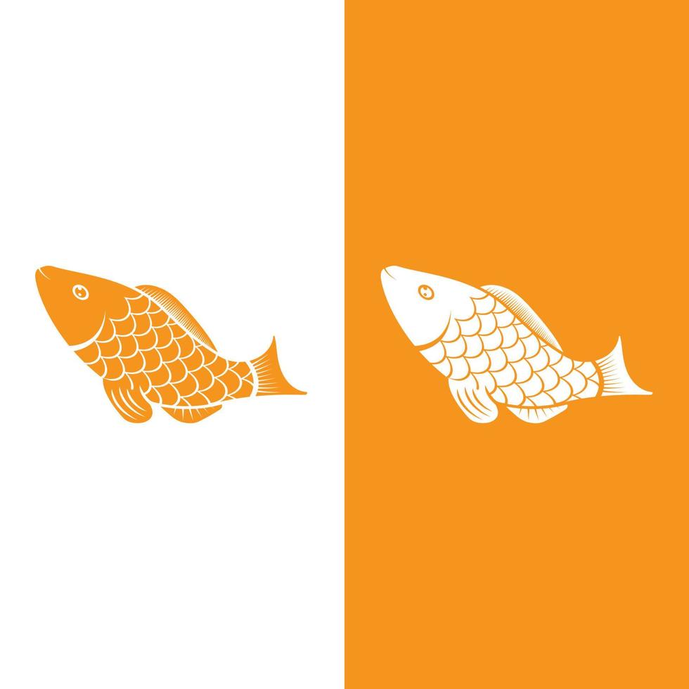 modèle de logo de poisson. vecteur créatif