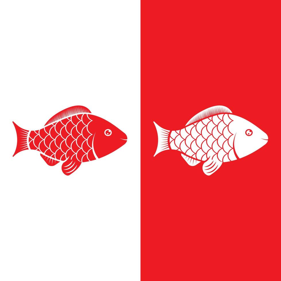 modèle de logo de poisson. vecteur créatif