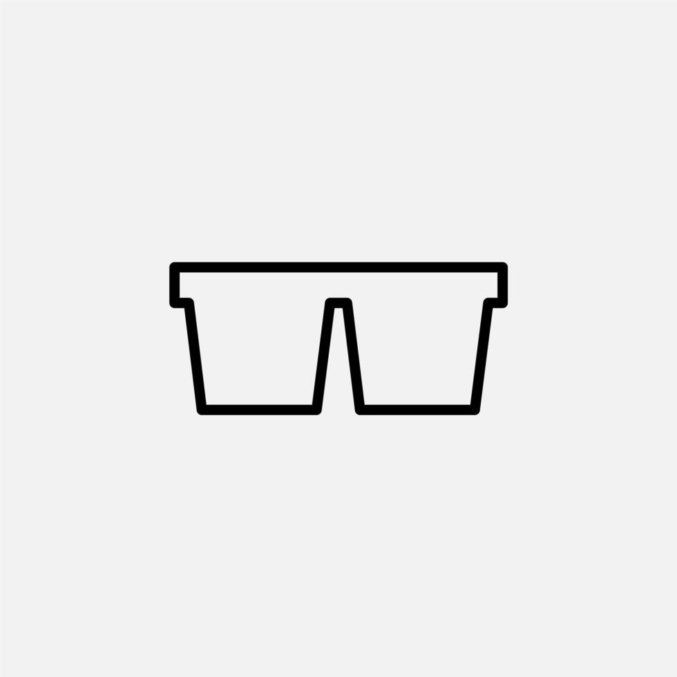 lunettes, lunettes de soleil, lunettes, icône de ligne de lunettes, vecteur, illustration, modèle de logo. convient à de nombreuses fins. vecteur