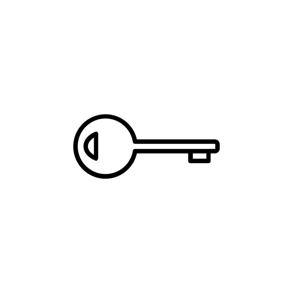 icône de ligne clé, vecteur, illustration, modèle de logo. convient à de nombreuses fins. vecteur