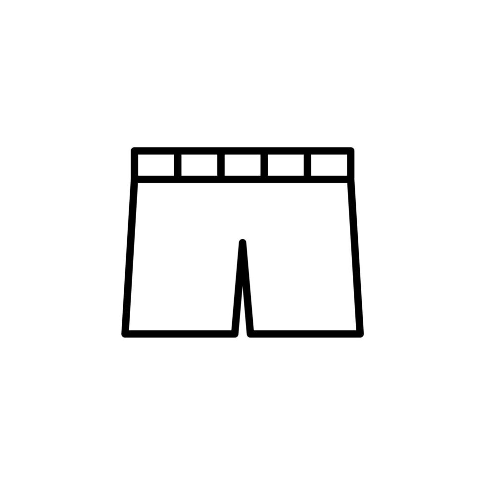 short, casual, icône de ligne de pantalon, vecteur, illustration, modèle de logo. convient à de nombreuses fins. vecteur