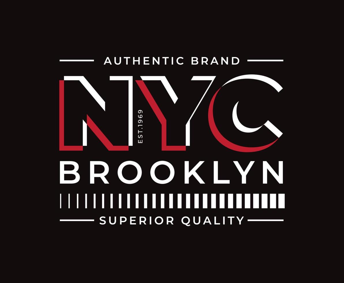 conception de t-shirt vectoriel typographie new york city