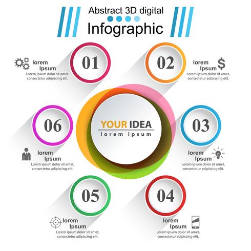 Style d&#39;origami d&#39;affaires infographie illustration vectorielle. vecteur