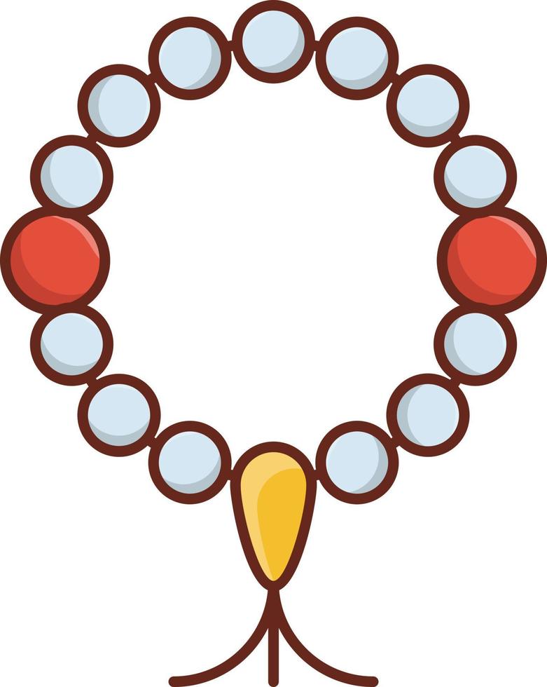 illustration vectorielle de perle sur un fond transparent. symboles de qualité premium. icône de couleur plate de ligne vectorielle pour le concept et la conception graphique. vecteur