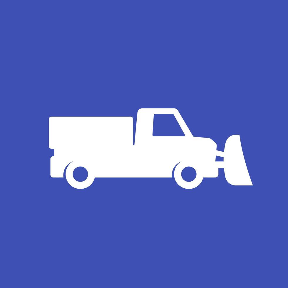 icône de camion chasse-neige, vecteur