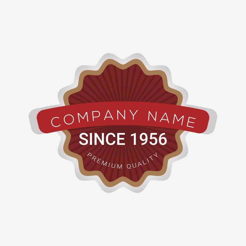vieux badges signe vintage, badge rétro premium et logo vecteur